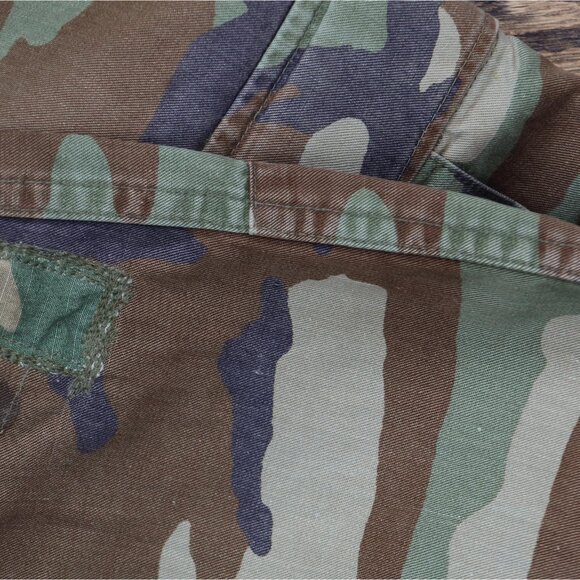 Urban Renewal Womens Upcycle Baggy Military Canvas Pants Green Camo M - Picture 8 of 9